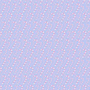 Candy cane. Seamless Christmas pattern of striped pink and white lollipops. Stock Illustration