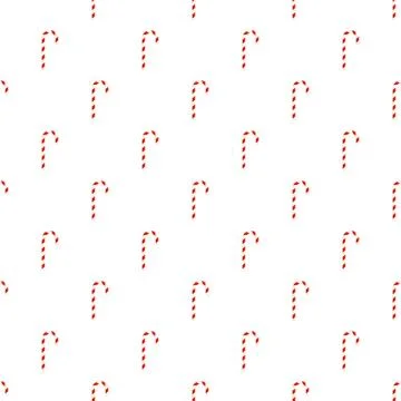 Candy cane seamless pattern creating holiday background Stock Illustration