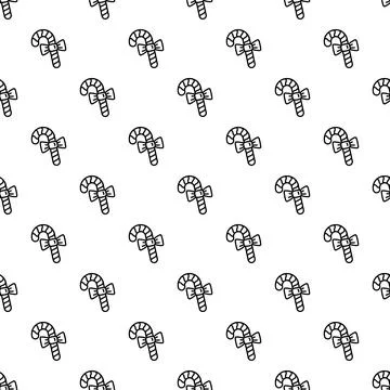 Candy cane seamless pattern for holiday celebration background 스톡 일러스트