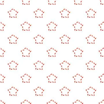 Candy cane star shapes seamless pattern for holidays Illustrazione stock