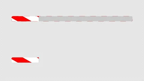 Candy Cane Striped Progress Bar RGBA Alpha Channel Stock Footage 323413775