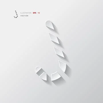 Candy cane web icon vector illustration. 스톡 일러스트
