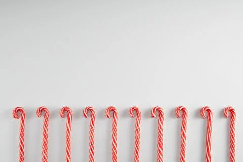 Candy cane on white background. Stock-Fotos