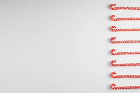 Candy cane on white background. Stock-Fotos