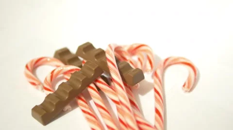 Candy Canes and Chocolate Vertical 4k Vidéo 45642137