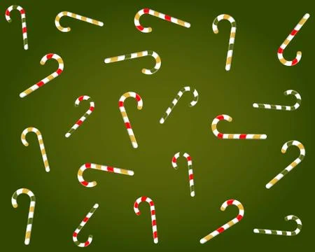 Candy Canes background Stock Illustration