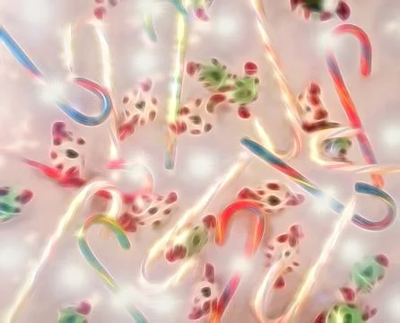Candy canes background Stock Photos