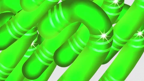 Candy Canes Christmas transition with different colors on a black screen. Stock Footage 223609203