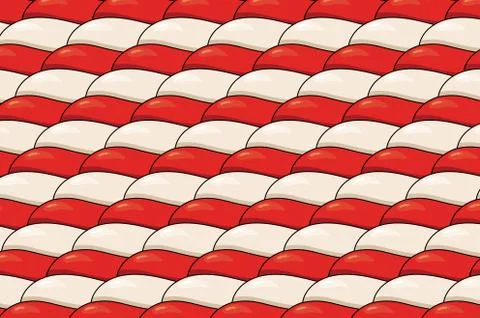 Candy canes close up vector background. xmas pattern with red and white candy Stock Illustration