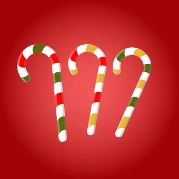 Candy Canes Stock Illustration
