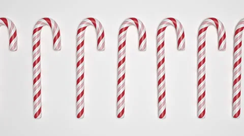 Candy canes move from left to right. Stock Footage 58818344