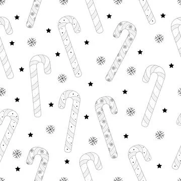 Candy canes seamless pattern 스톡 일러스트