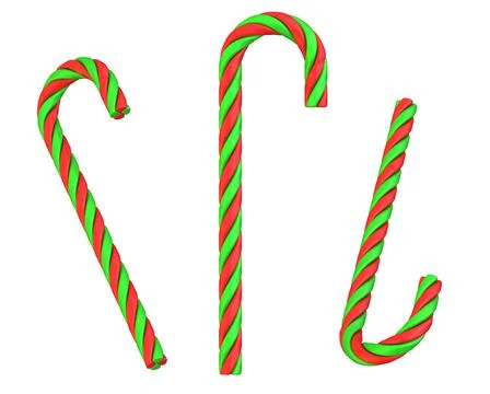 Candy canes set 库存插图