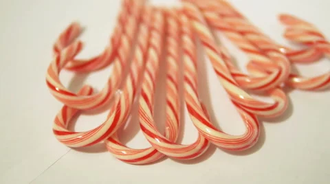 Candy Canes Vertical 4k Stock Footage 45642239