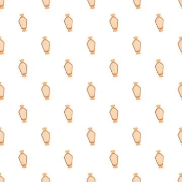 Candy caramels creating seamless wrapper pattern repeating sweet Stock Illustration