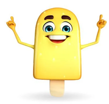 Candy character with happy pose Stock Illustration