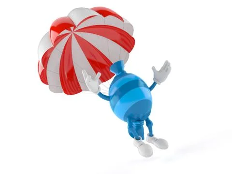 Candy character with parachute Иллюстрация