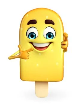 Candy character is pointing Stock Illustration