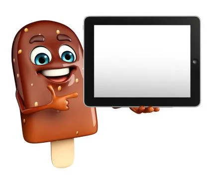 Candy character with tab Stock Illustration