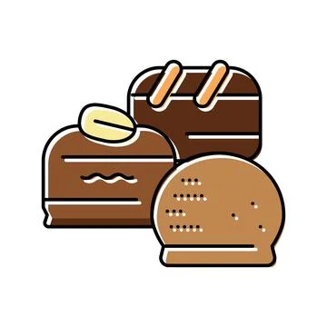 Candy chocolate color icon vector illustration Illustrazione stock