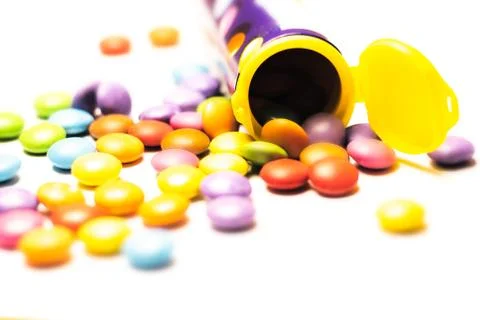 Candy chocolate cubes Stock Photos