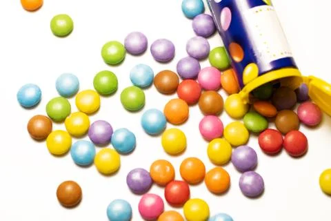 Candy chocolate cubes Stock Photos