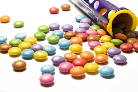 Candy chocolate cubes Stock Photos