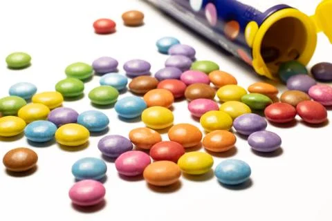 Candy chocolate cubes Stock Photos