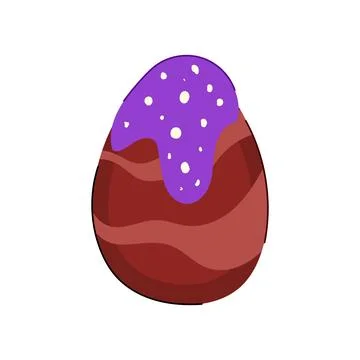 Candy chocolate egg cartoon vector illustration Stock Illustration