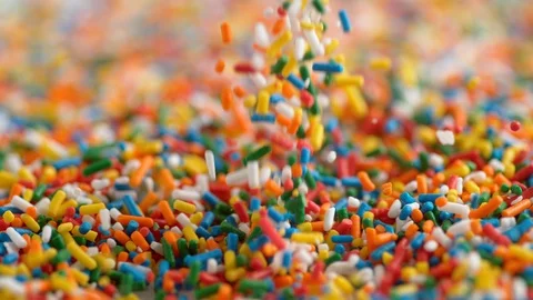 Candy chocolate falling. Slow Motion. Stock Footage