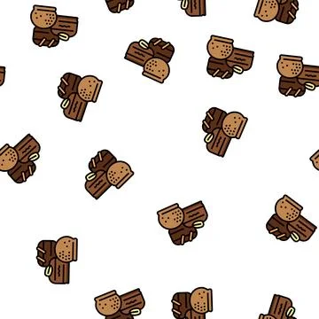 Candy chocolate vector seamless pattern Stockillustratie