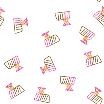 Candy chocolate vector seamless pattern Stock Illustration