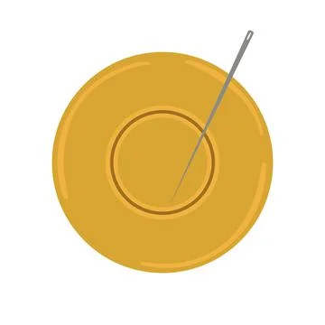 A candy circle with a circle in the middle. The squid game. vector Stock Illustration