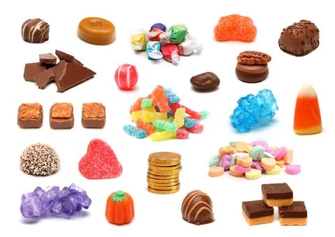 Candy Collage Stock Photos