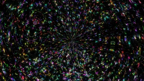 Candy colorfull rotating ring stage visuals motion background vj loop Stock Footage 100267327