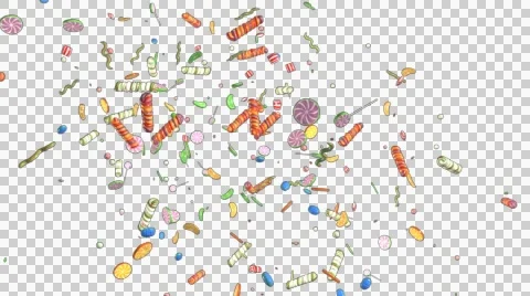 Candy Confetti Explosion Right Видео 50048271