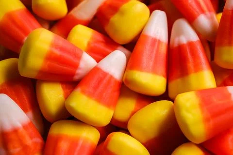 Candy Corn Close-Up Halloween Candy Stock Photos