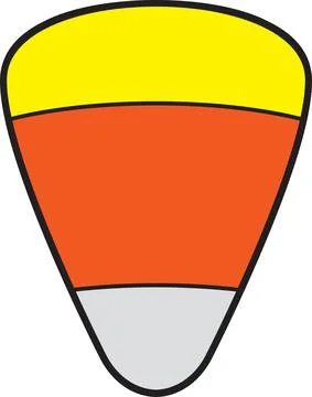 Candy corn color Stock Illustration