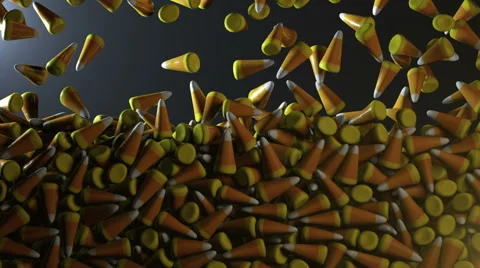 Candy Corn Fills Screen Stock Footage 57750211