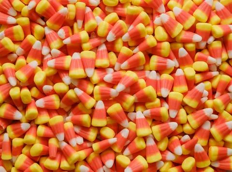 Candy Corn Food Texture Background Fotos de archivo