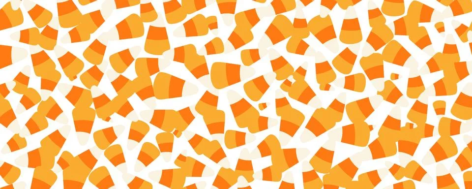 Candy corn Halloween background, texture 库存插图