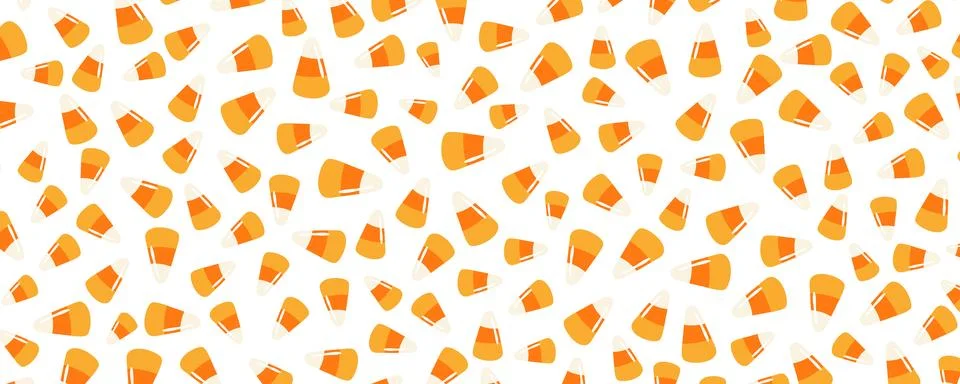 Candy corn Halloween background, texture Stock Illustration