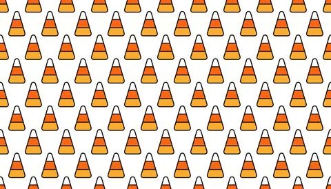 Candy corn Halloween seamless pattern Stock Illustration