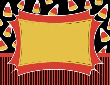 Candy Corn Invitation Ilustração Stock