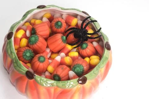 Candy corn isolated on white Stock Photos