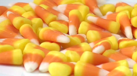 Candy corn loop - HD  Stock Footage 504797