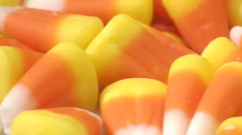 Candy corn macro loop V1 - HD  Stock Footage 504899