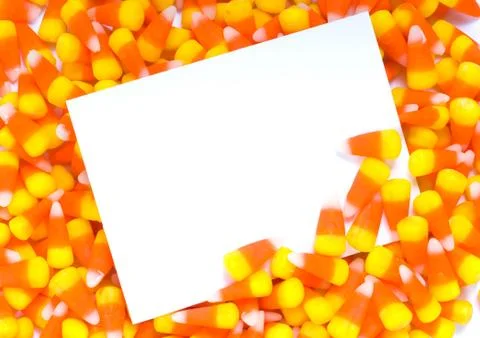 Candy corn notecard Stock Photos