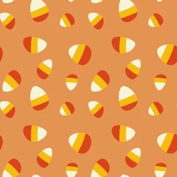 Candy Corn patten design. Stock Illustration