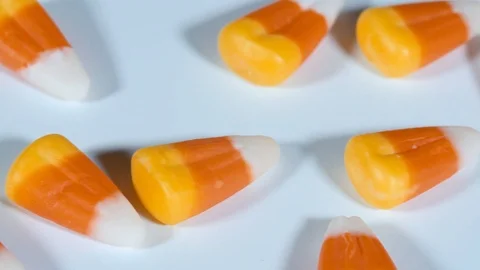 Candy Corn Pieces Stock-Footage 96640364
